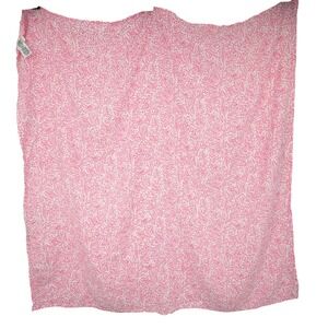Lilly Pulitzer Pottery Barn Kids Pink Muslin Swaddle Blanket 47x47